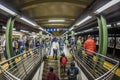 People wait at subway station times square in New York Royalty Free Stock Photo