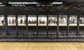 People wait at subway station Wall street Royalty Free Stock Photo