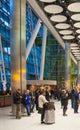 People waiting for arrivals in Heathrow airport Terminal 5, London Royalty Free Stock Photo