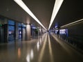 People waiting in Baggage claim area of Shanghai Hongqiao Airport Royalty Free Stock Photo