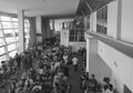 People waiting at boarding gate in Tan Son Nhat Airport, Saigon, Vietnam Royalty Free Stock Photo