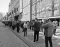 People waiting for burning chapel of late Guy Lafleur 09 20, 1951 Ã¢â¬â 05 22, 2022