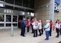 People waiting for burning chapel of late Guy Lafleur 09 20, 1951 Ã¢â¬â 05 22, 2022