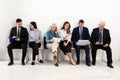 People waiting for job interview Royalty Free Stock Photo