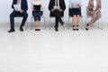 People waiting for job interview in office hall Royalty Free Stock Photo