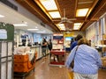 People waiting in line at a United States Post Office Royalty Free Stock Photo