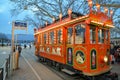 People waiting for popular children attraction Marlitram near Bellevue in Zurich Royalty Free Stock Photo