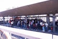 People waiting for ship tour in Paris City Royalty Free Stock Photo