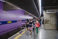 People waiting subway at Ana Rosa station