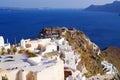 People waiting for sunset on Santorini island, Greece Royalty Free Stock Photo