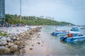 The pier with view of Pattaya City Sign at pier, South Pattaya, Thailand.