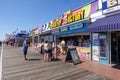 People Waiting to buy food at the French Fry Factory on the boardwalk in Ocean City, New Jersey