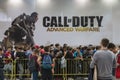 People waiting to enter Call of Duty stand at Games Week 2014 in Milan, Italy