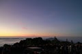 People waiting to see sun rise on top of a mountain Royalty Free Stock Photo