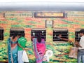 People Waiting for Train. People Waiting On Train Platform. Passengers waiting for boarding or leaving the train on a Indian Royalty Free Stock Photo