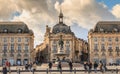 People are waiting for the tram in Bordeaux