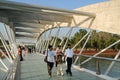 A bridge near Jatiya Sangsad Bhaban, the National Parliament House of Bangladesh in Dhaka Royalty Free Stock Photo