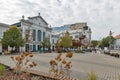 Old Market building on SNP square in Bratislava, Slovakia. Royalty Free Stock Photo