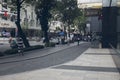 People walk the path, city of Ho Chi Minh City Vietnam