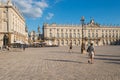People walk in the Place Stanislas square Nancy, France