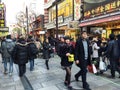 People walk on street in Yokohama, Japan