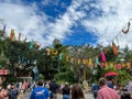 People walking in the Africa area at Animal Kingdom in Disney World