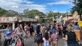 People walking in the Africa area at Animal Kingdom in Disney World