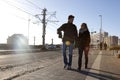 People walking along athe seafront, Ostend