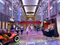 People walking along the promenade on the Royal Caribbean Cruise Ship Mariner of the Seas Royalty Free Stock Photo