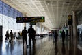 People walking at Barcelona El Plat Airport, Spain Royalty Free Stock Photo