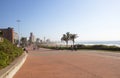 People Walking Beach Front Promenade in Durban South Africa Royalty Free Stock Photo