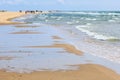 People walking on the beach Royalty Free Stock Photo