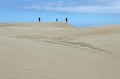 People walking on beautiful sandy dunes