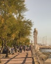 People Walking in the Boardwalk