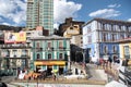 People at the walking bridge in La Paz, Bolivia