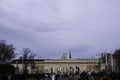 People walking through the Burgtor in Vienna