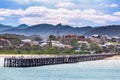 People walking on Coffs Harbour Jetty.