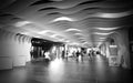 People walking in corridor in front of exhibition hall in IMPACT Exhibition and Convention Center,