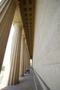 People walking in the corridors of the Parthenon in Centennial Park, Nashville TN Royalty Free Stock Photo