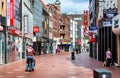 People walking in the Eindhoven main commercial street