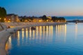 People walking embankment Arles, France Royalty Free Stock Photo