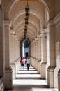 Classic column of old Havana architecture. Cuba.