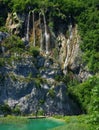 People walking on a footbridge in Plitvice Lakes