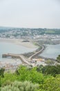 View of Marazion from St Michael`s Mount Royalty Free Stock Photo