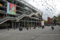 People walking in front of the Centre Georges Pompidou