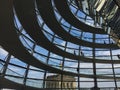 People walking inside the Reichstag Dome, Reichstag Building, Berlin, Germany. Royalty Free Stock Photo