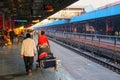 People walking at Jaipur Junction railway station in Rajasthan,