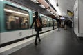 People walking at metro station, Paris