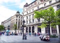 People walking at the most famous street Knez Mihailova Royalty Free Stock Photo