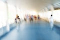 People walking in motion blur Royalty Free Stock Photo